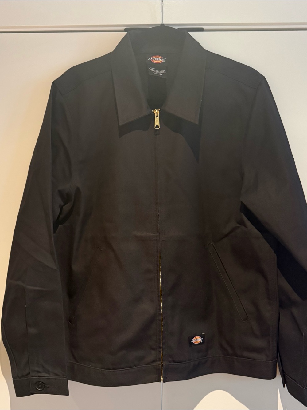Dickies Black Zip-Front Work Jacket